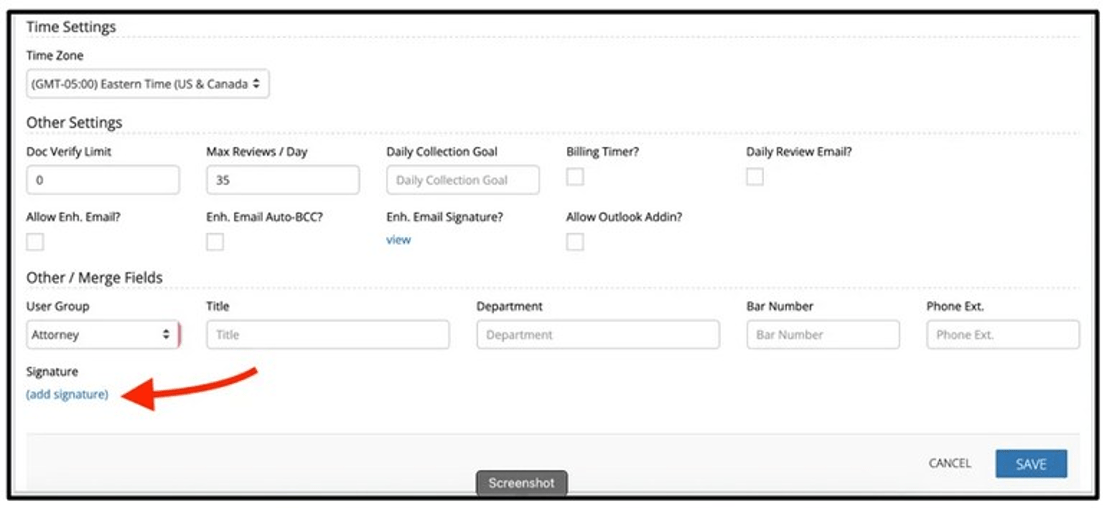 CMPOnline Debt Collection Software Settings