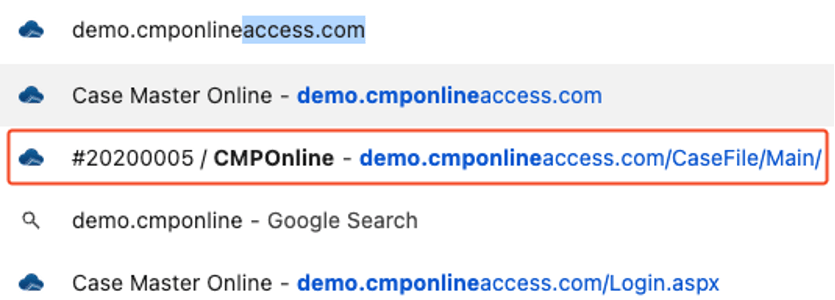 Use bookmarks to save login sessions in CMPOnline