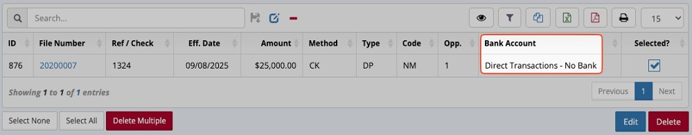 Post Direct Payment to Client 3