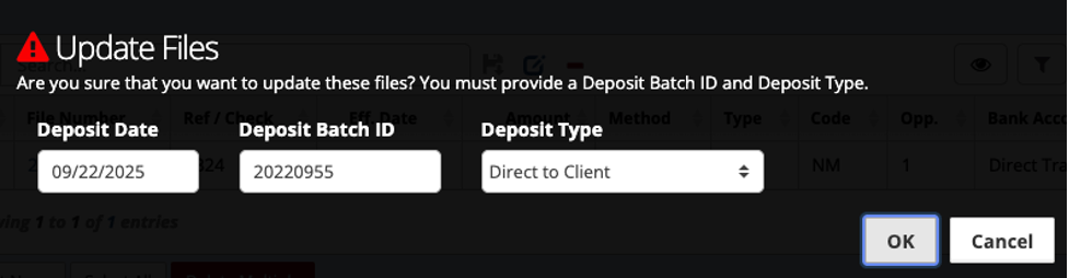 Post Direct Payment to Client 4