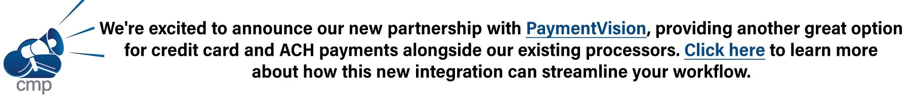 CMPOnline Partners with PaymentVision